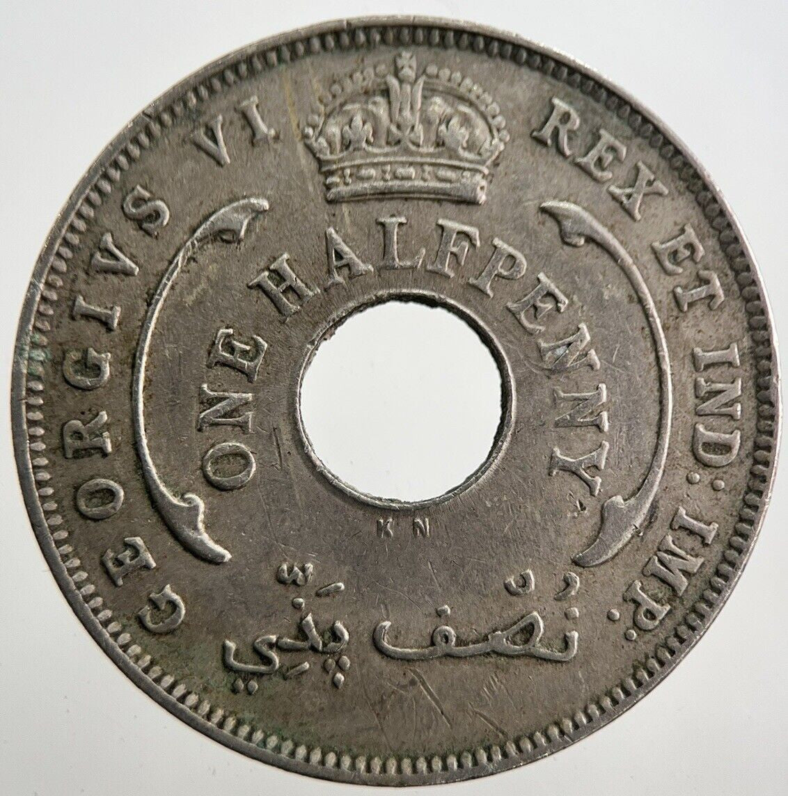 1937 West Africa 1 One Half-Penny Coin | Very High Grade | a7564