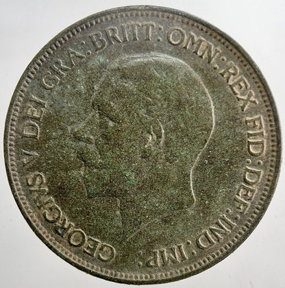 1929 George V Penny Coin | Fine Collectable Grade | a5936