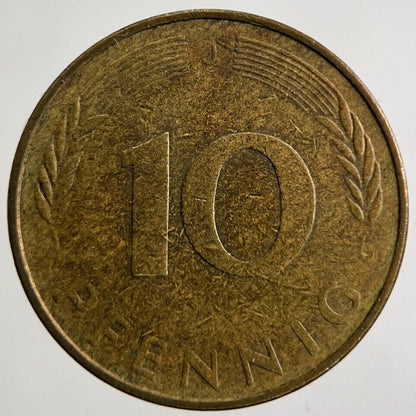 1977 Germany 10 Pfennig Coin | Fine Collectable Grade