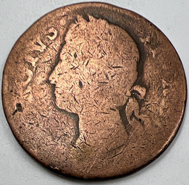 176x George III Hibernia Halfpenny | Irish Copper Coin Collectable Grade | a061