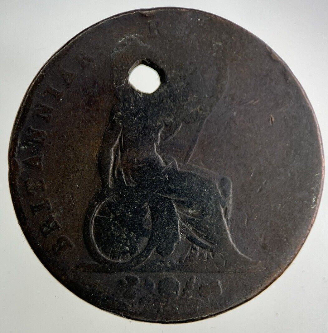 1822 George IV Half-Penny Coin | Fair Grade