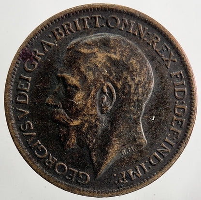 1917 George V Farthing Coin | Very High Grade