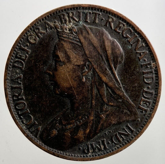 1901 Victoria Farthing Coin | Fine Collectable Grade | a2950