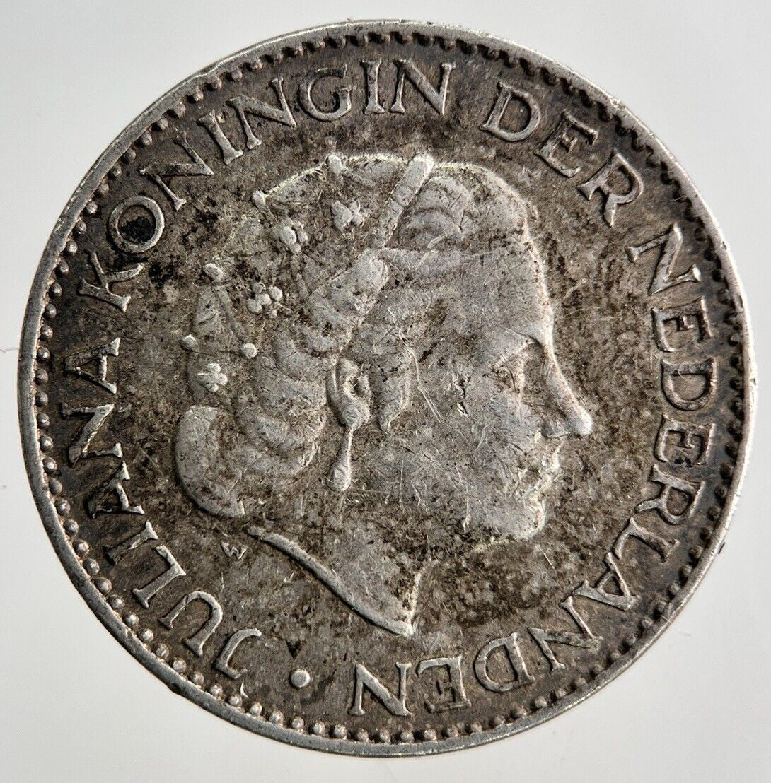 1957 Netherlands 1 Gulden Silver Coin | Fine Collectable Grade