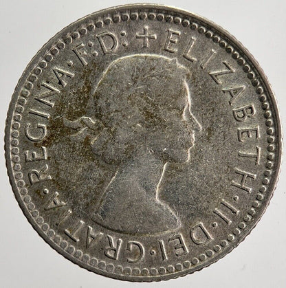 1960 Australia Sixpence Silver Coin | Fine Collectable Grade | a5883