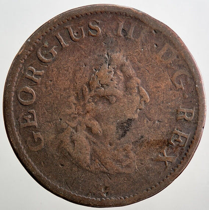 1805 Irish George III Hibernia Half - Penny Coin | Collectable Grade | a3376