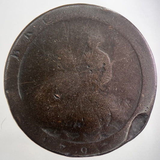 1797 George III 3rd Cartwheel One Penny Coin | Worn Grade | a3048