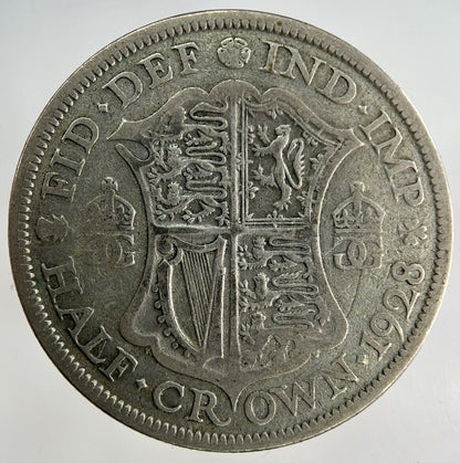 1928 George V Half - Crown Silver Coin | Collectable Grade