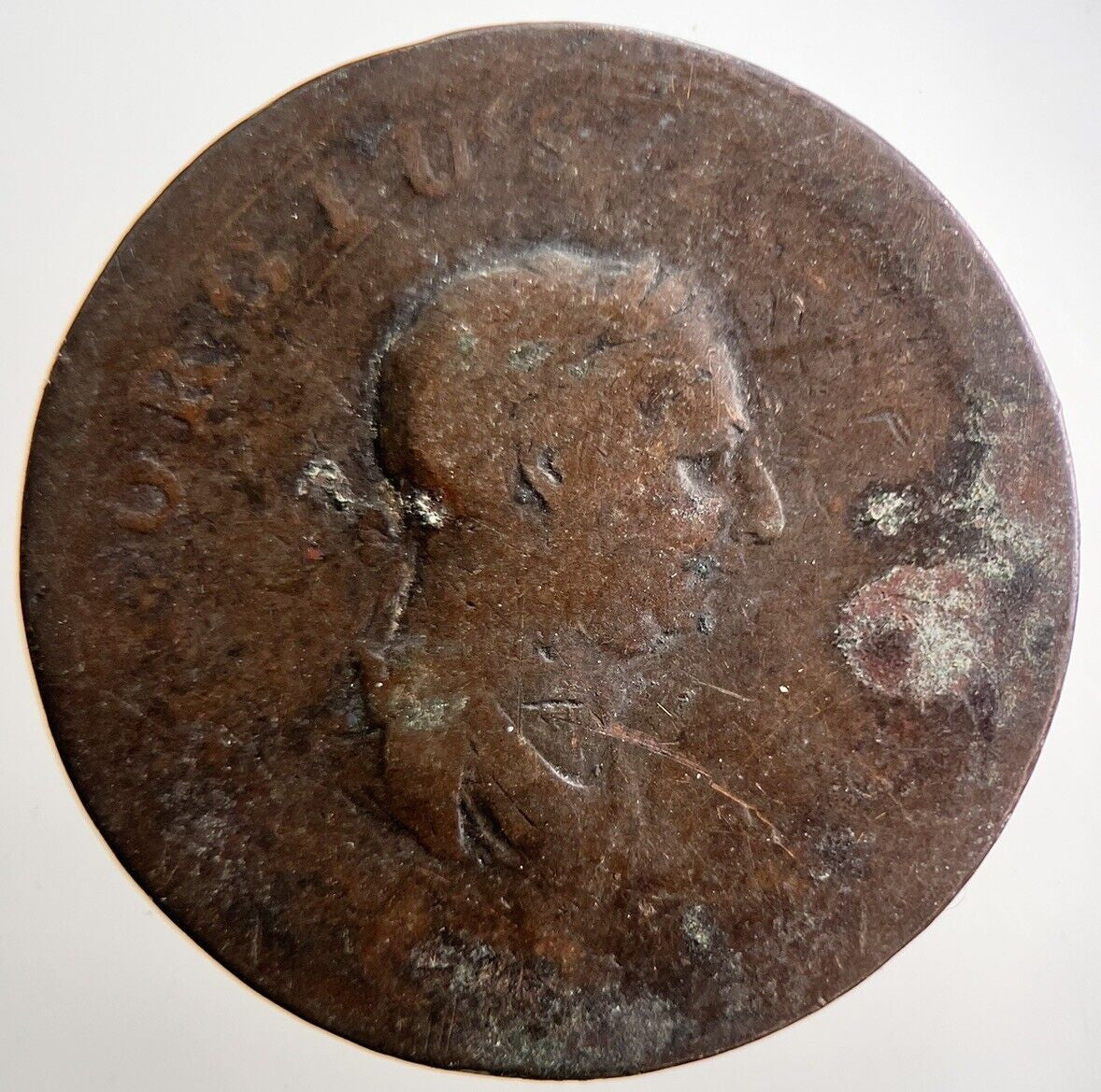 1806 George III Half - Penny Coin | Fair Grade | a3693
