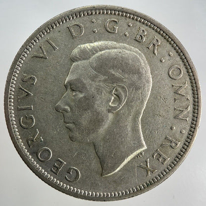 1939 George VI Half - Crown Silver Coin | Fine Collectable Grade