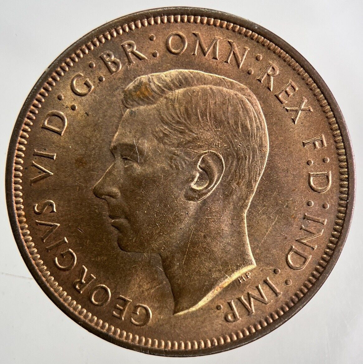 1938 George VI Penny Coin | Very High Grade