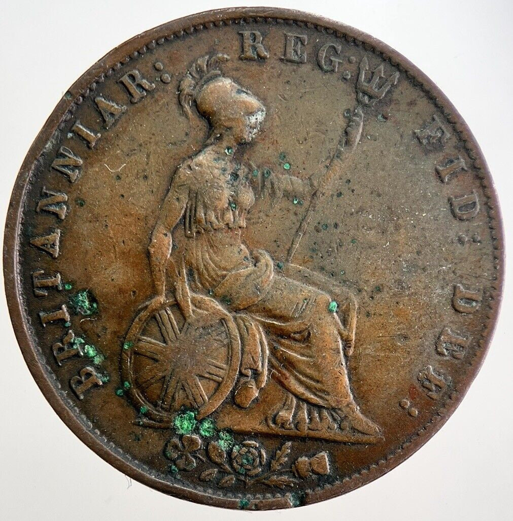 1841 Victoria Half-Penny Coin | Very High Grade | a5623