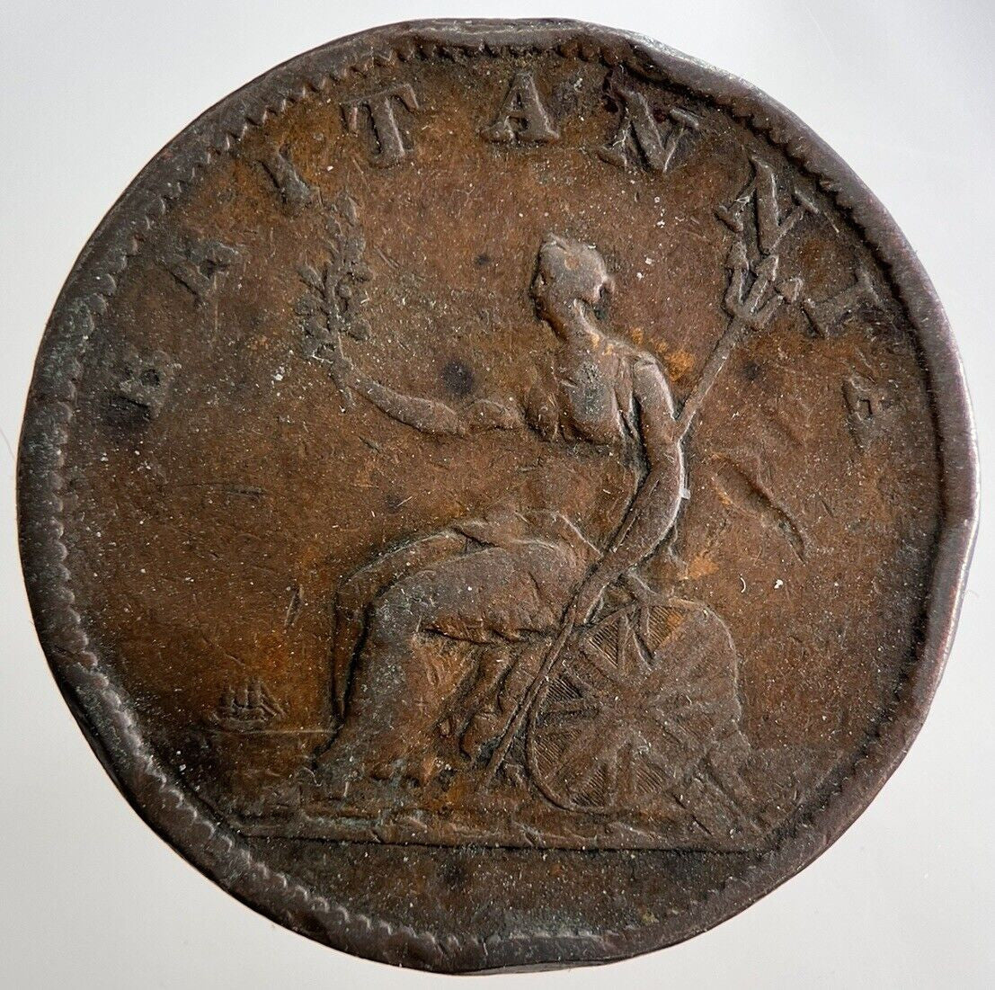 1807 George 3rd III Half - Penny British Coin | Collectable Grade | a3316