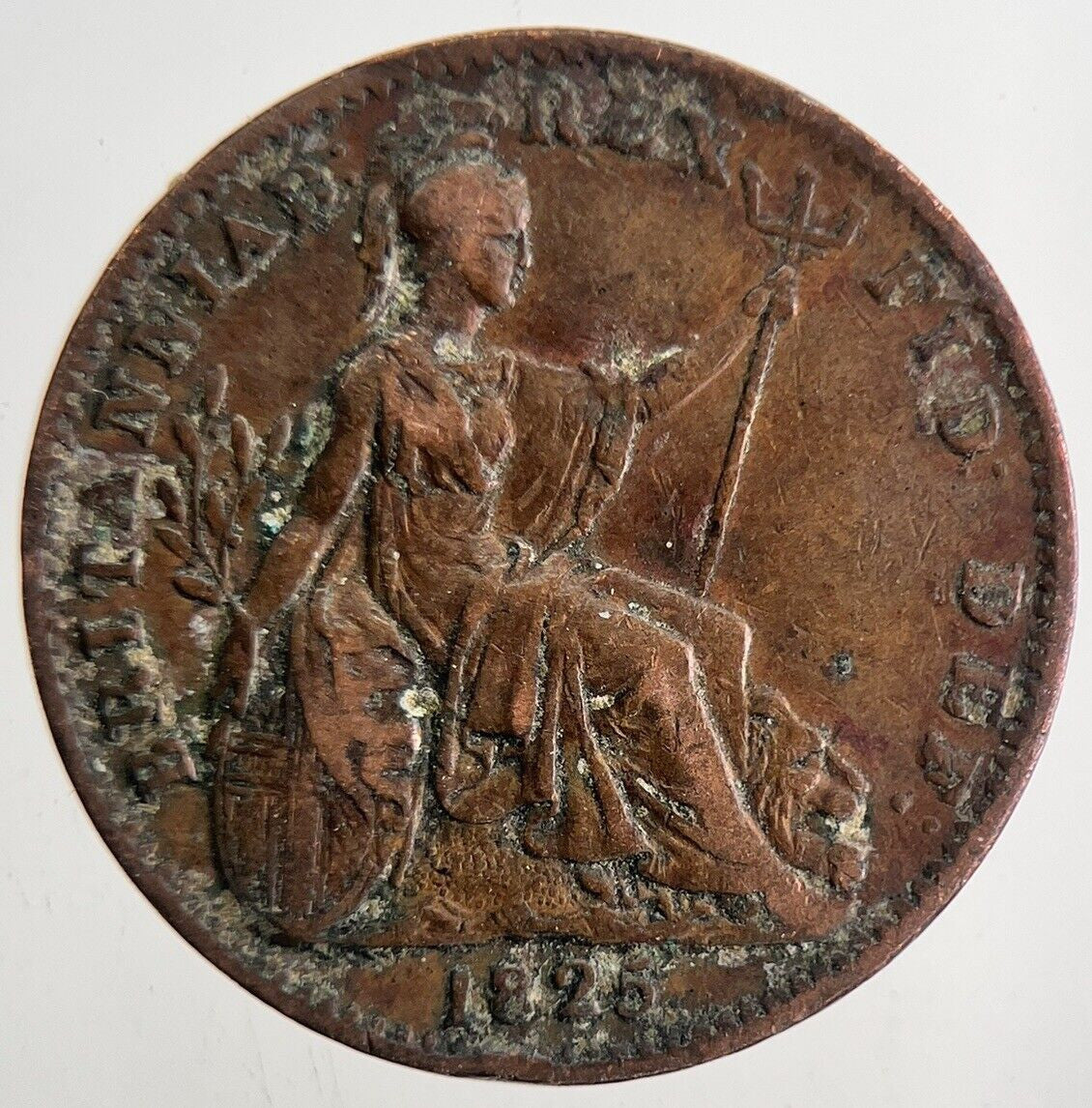 1825 George IV Farthing Coin | Very High Grade | a9885