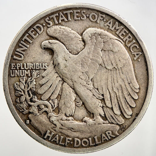 1935 - S US USA Liberty Half Dollar | Silver Coin | Fine Collectable Grade | a211