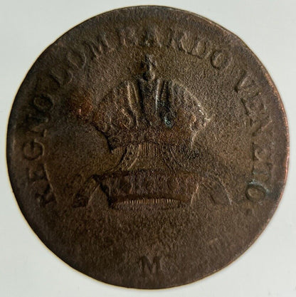 1822 Italy 1 Centesimo Coin | Fine Collectable Grade