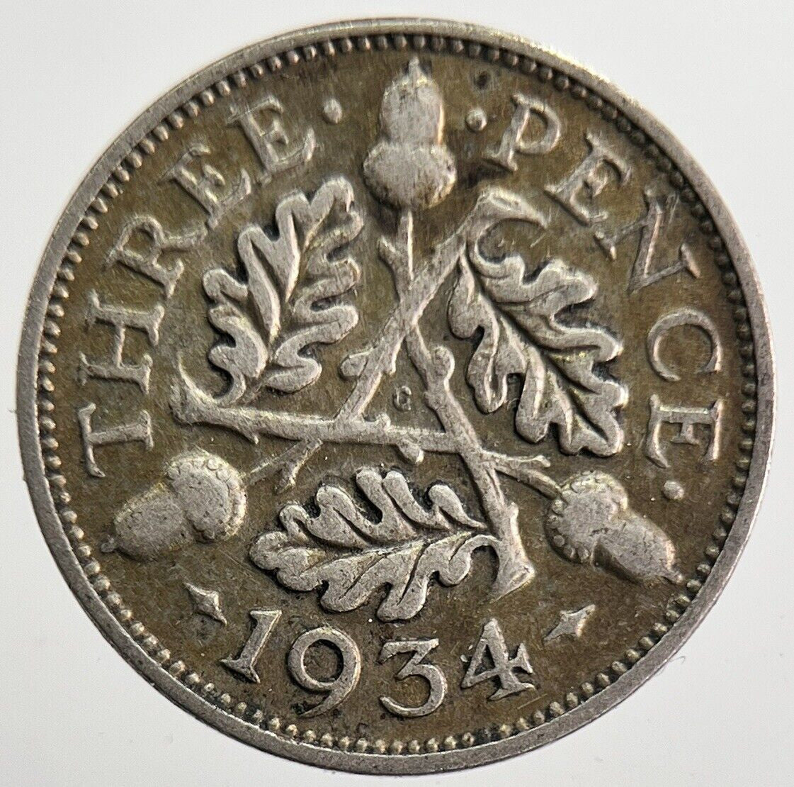 1934 George V Threepence Silver Coin | Fine Collectable Grade | a8235
