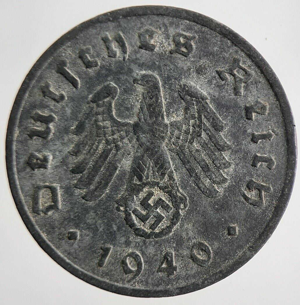 1940 Germany Nazi 10 Pfennig Coin | Fine Collectable Grade