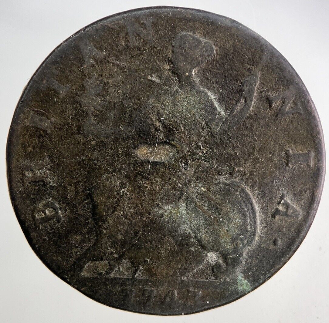 1743 George II 2nd Half-Penny Coin | Collectable Grade