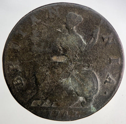 1743 George II 2nd Half-Penny Coin | Collectable Grade