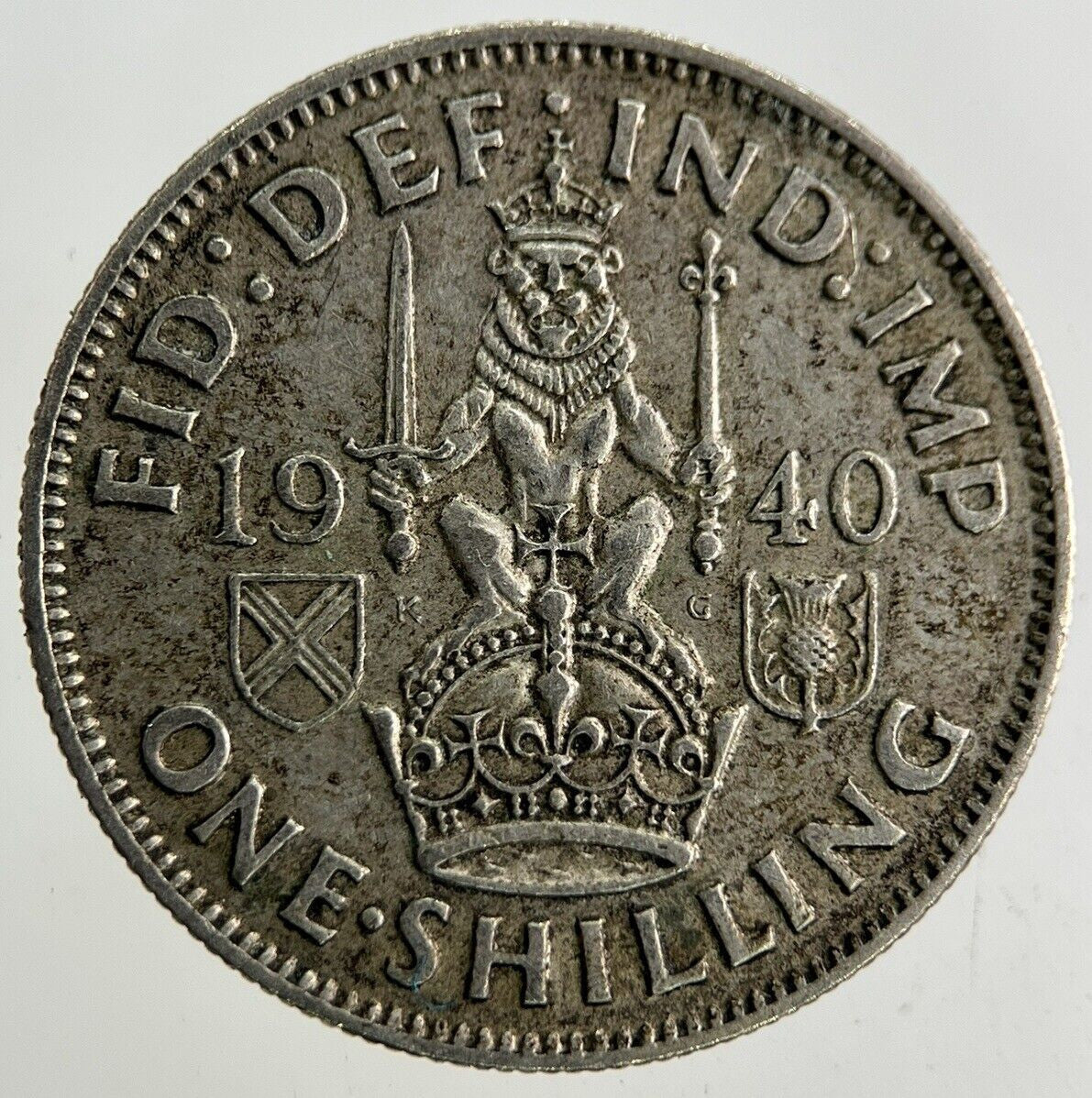 1940 George VI Shilling Silver Coin | Fine Collectable Grade