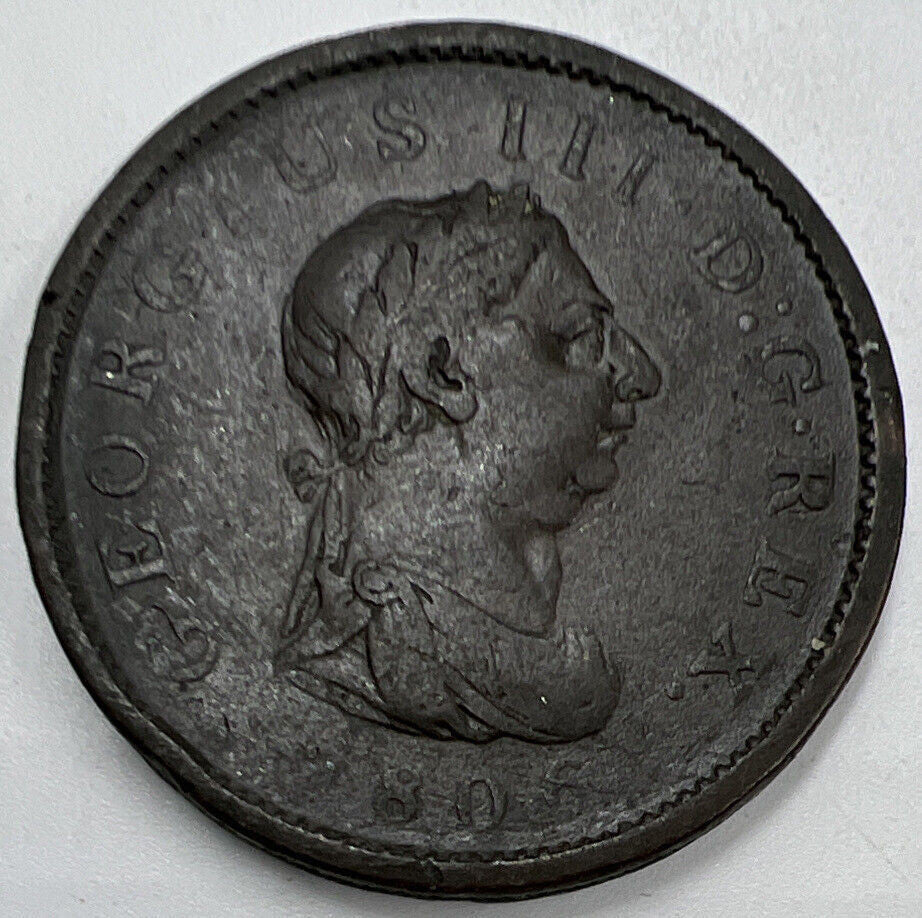 1806 George III One Penny | British Copper Coin | Collectable Grade | a956