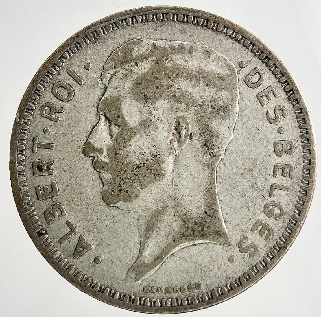 1934 Belgium 20 Franc Silver Coin | Collectable Grade