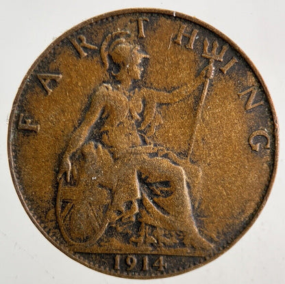 1914 George V Farthing Coin | Collectable Grade