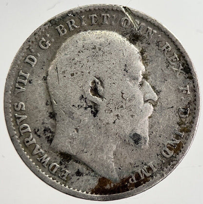 1908 Edward VII Threepence Silver Coin | Collectable Grade | a8870