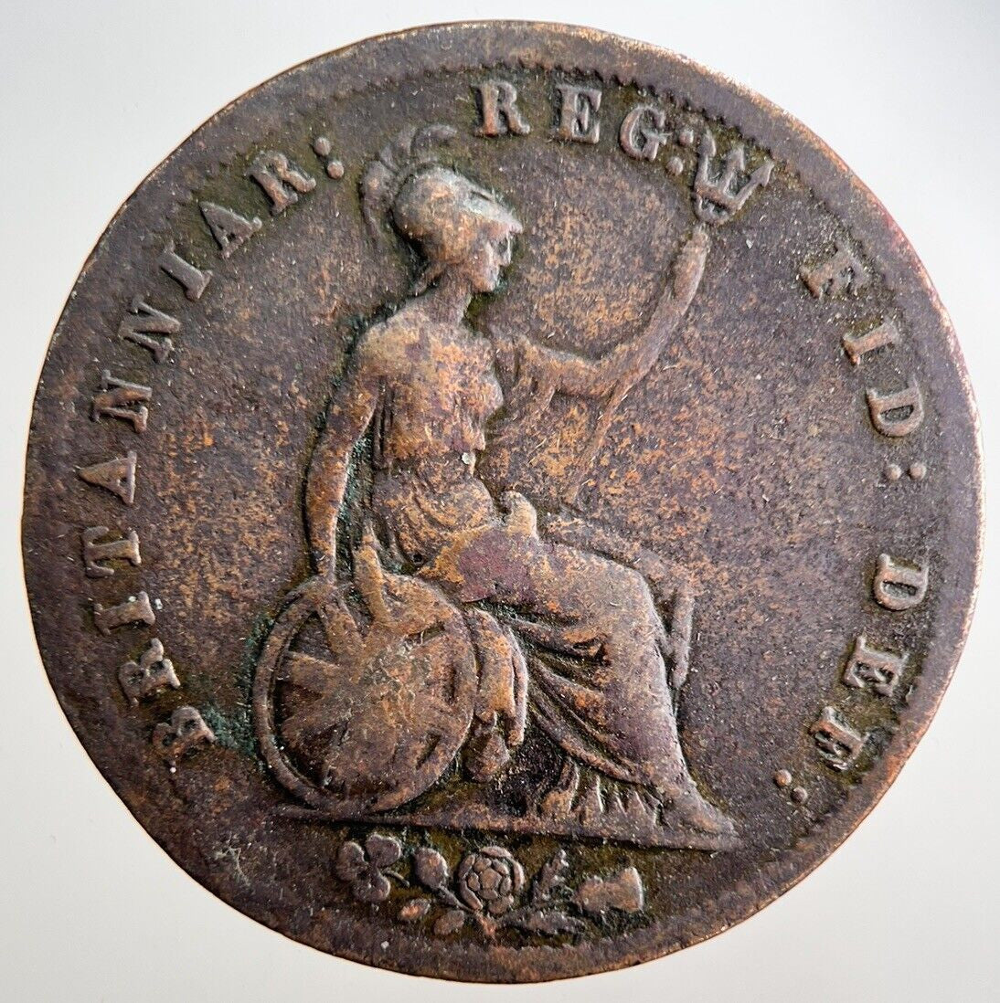 1854 Rare Victoria Britanniar Penny Coin | Collectable Grade | a3035