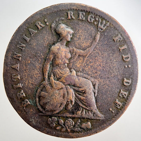 1854 Rare Victoria Britanniar Penny Coin | Collectable Grade | a3035