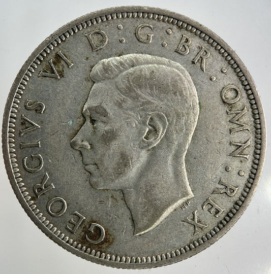 1941 George VI Half - Crown Silver Coin | Fine Collectable Grade