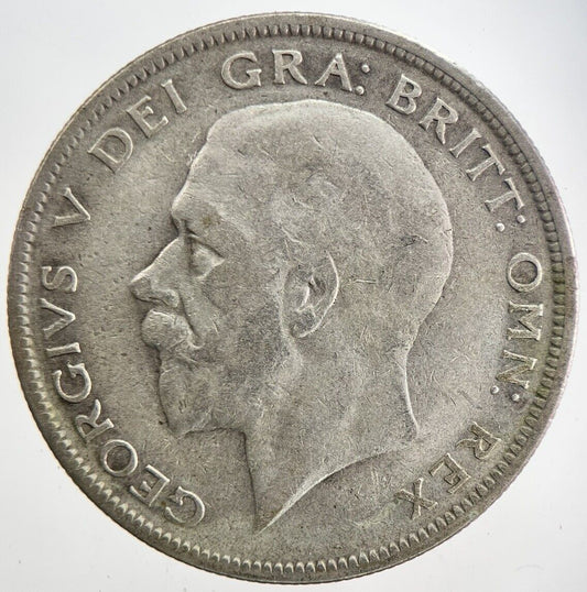 1928 George V Half - Crown Silver Coin | Fine Collectable Grade