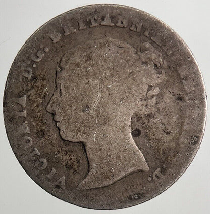 1843 Victoria Groat Four - Pence Silver Coin | Collectable Grade | a5568