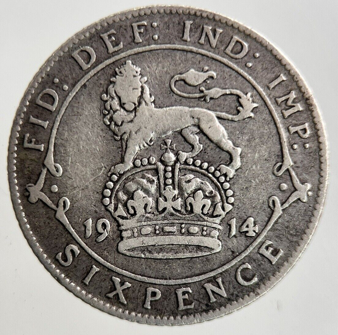 1914 George V Sixpence Silver Coin | Collectable Grade