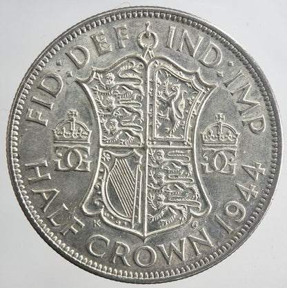 1944 George VI Half - Crown Silver Coin | Very High Grade | a6340