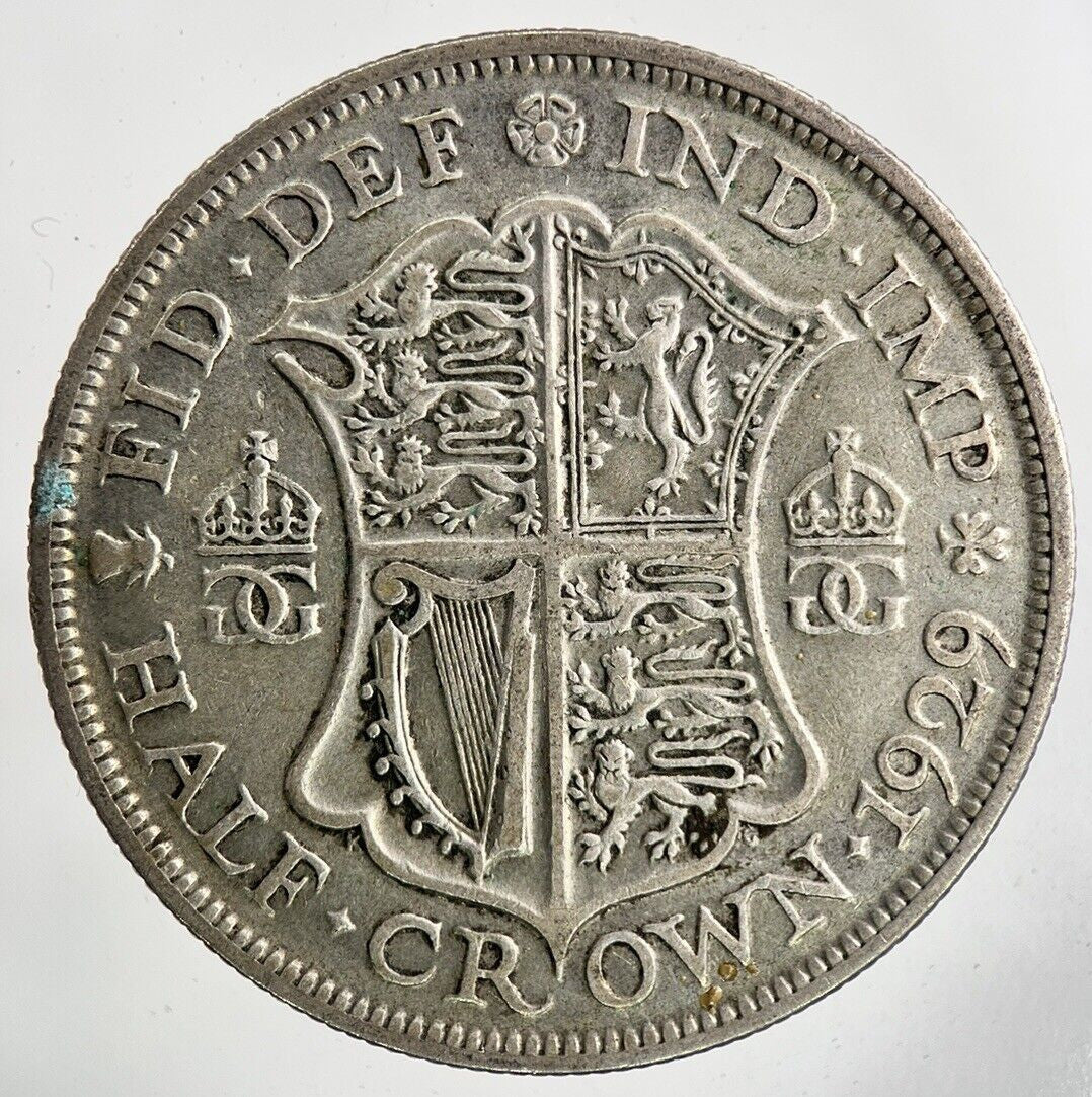 1929 George V Half - Crown Silver Coin | Fine Collectable Grade