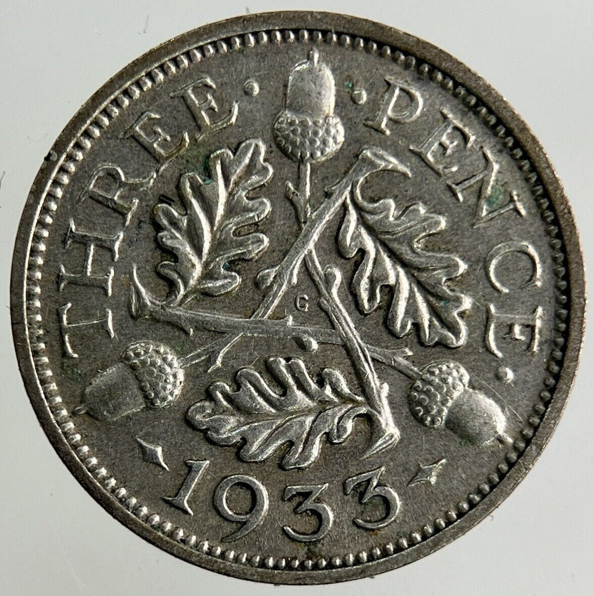 1933 George V Threepence Silver Coin | Fine Collectable Grade