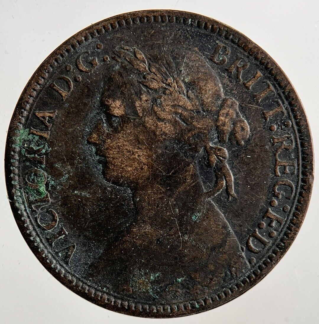 1875 - H Victoria Farthing Coin | Collectable Grade