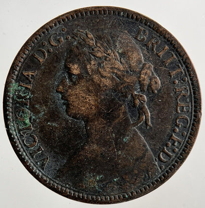 1875 - H Victoria Farthing Coin | Collectable Grade