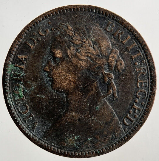 1875 - H Victoria Farthing Coin | Collectable Grade