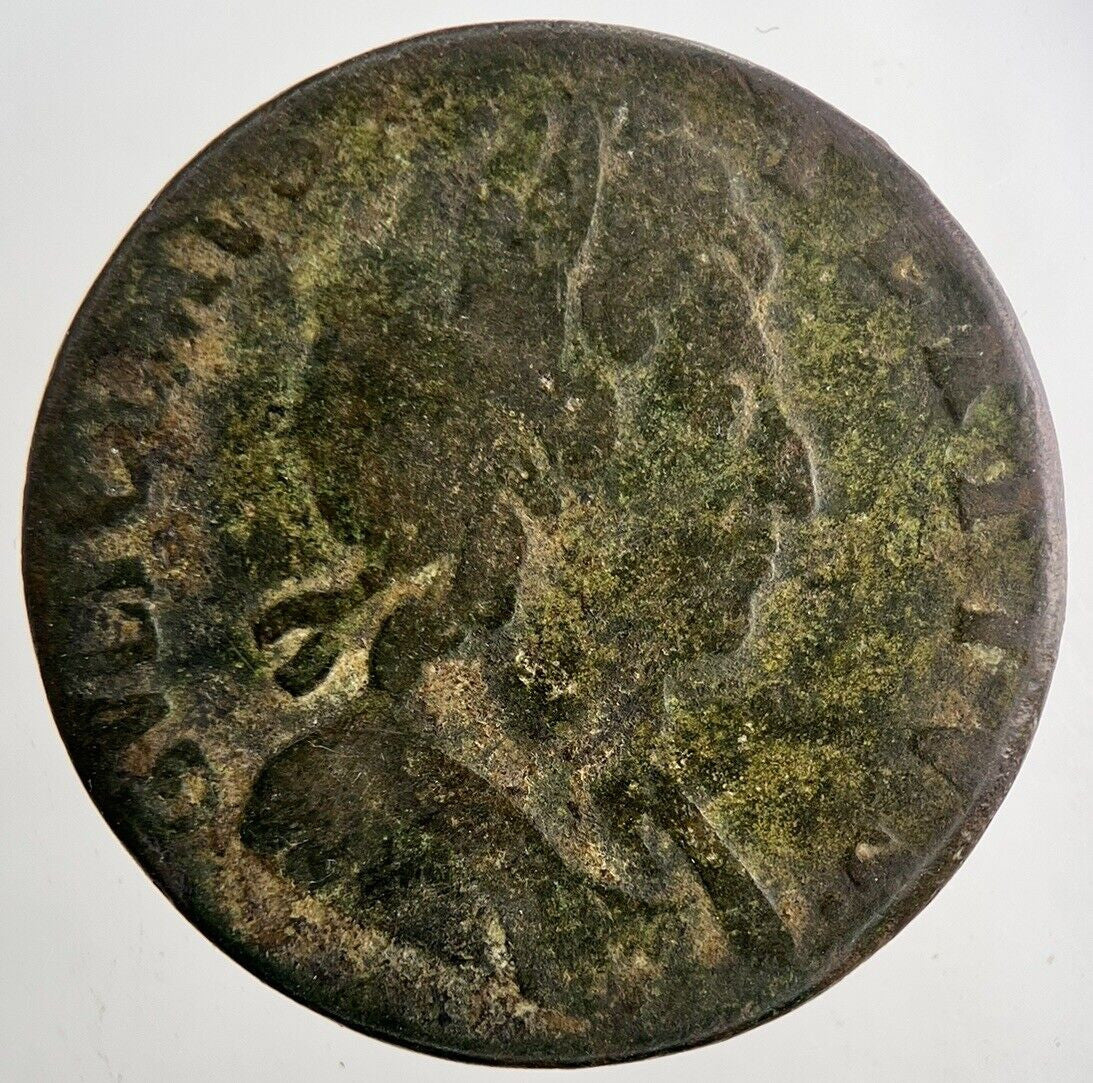 1696 William III 3rd Half - Penny Coin | Collectable Grade | a9460