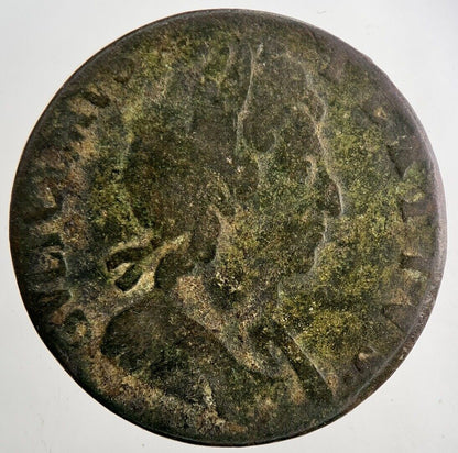 1696 William III 3rd Half - Penny Coin | Collectable Grade | a9460