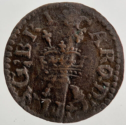 Charles II 2nd Irish Harp Farthing Coin | Fine Collectable Grade