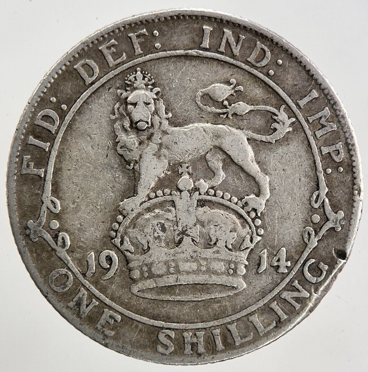 1914 George V One Shilling Silver Coin | Collectable Grade
