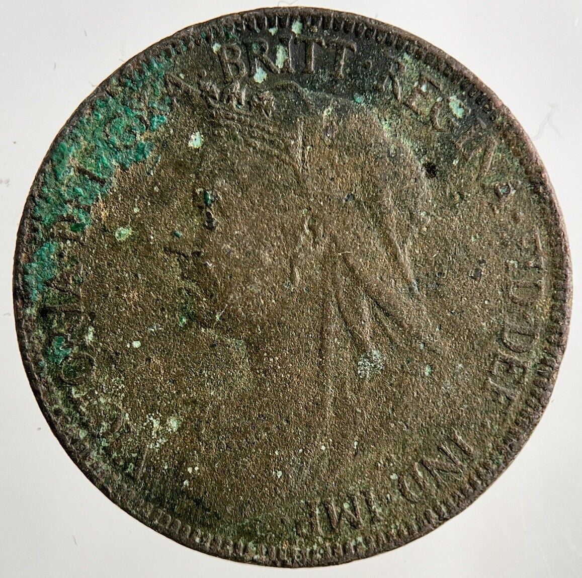 1897 Victoria Half - Penny Coin | Fair Grade
