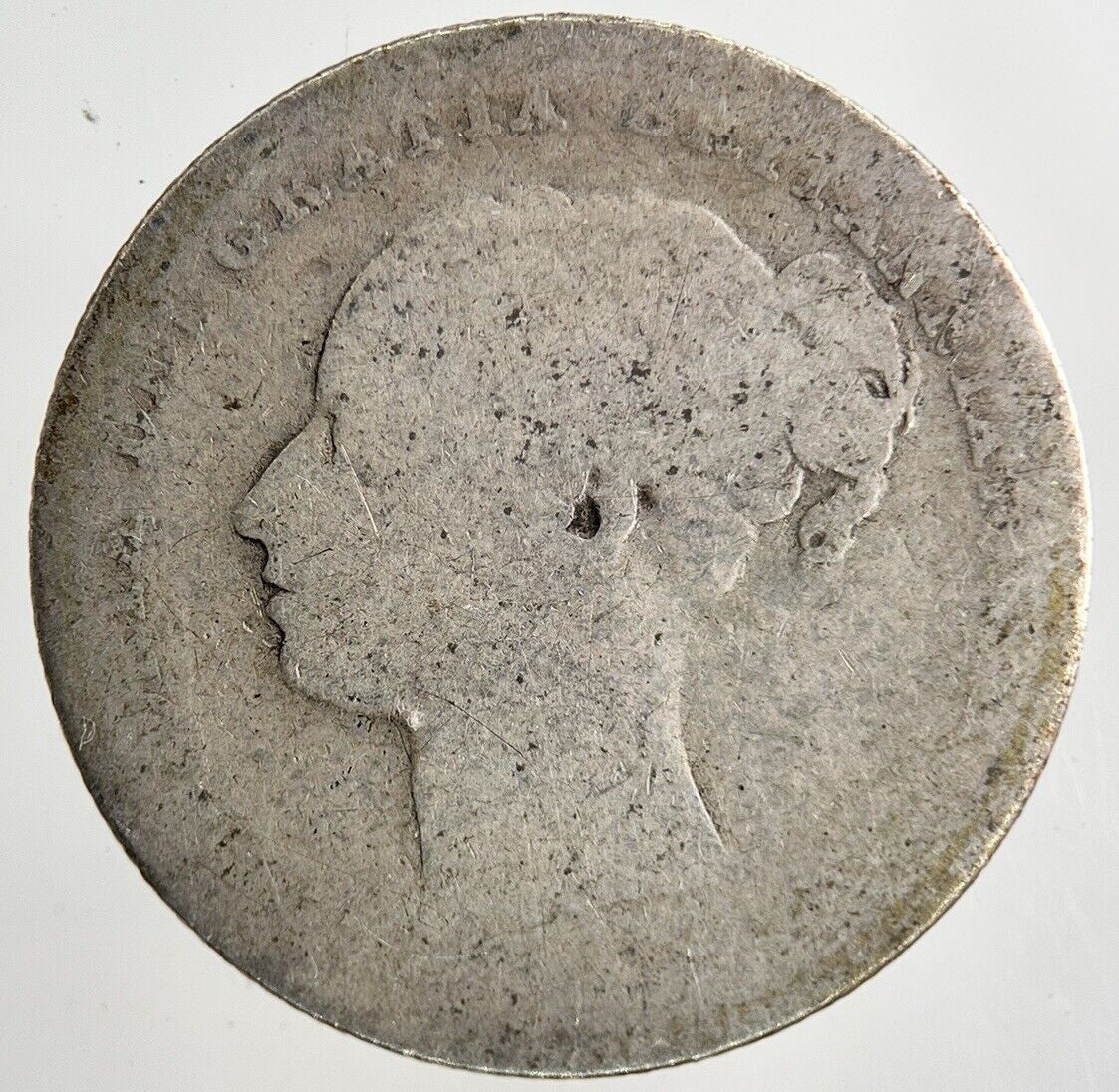 1879 Victoria Shilling Silver Coin | Fair Grade