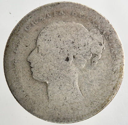 1879 Victoria Shilling Silver Coin | Fair Grade
