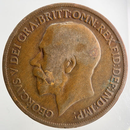 1914 George V One Penny Coin | Collectable Grade