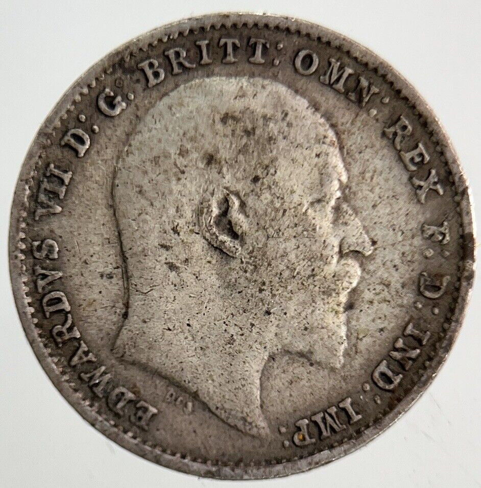 1908 Edward VII Threepence Silver Coin | Fine Collectable Grade